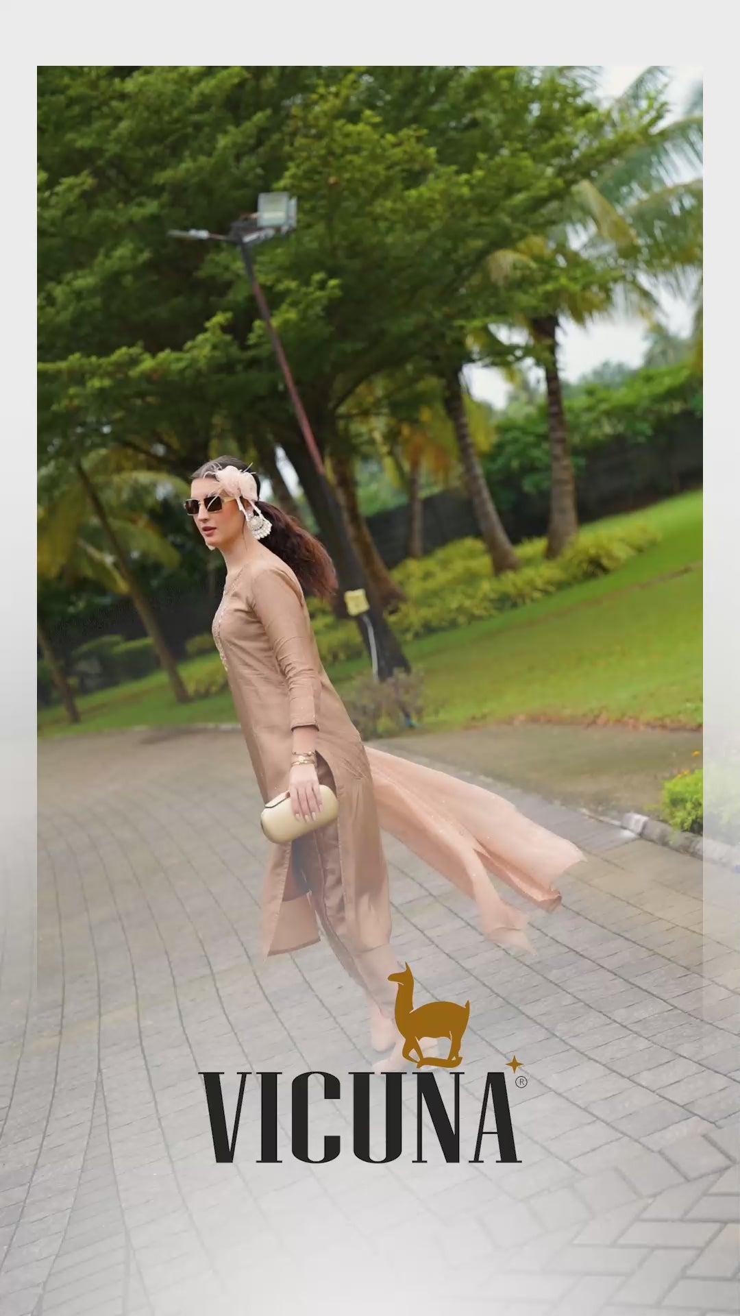 Viscose Upada Handcrafted Suit Set with Organza Dupatta in